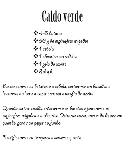 caldo verde caldo verde