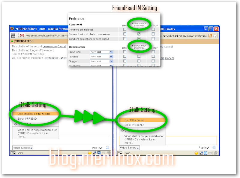 Salvare FriendFeed in Gmail: clicca per fullsize.