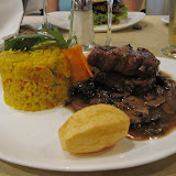 Last night out in Asunciion: a fancy dinner at El Bolsi.  Dinner for two, with drinks for under $25!  I had a beef filet.