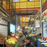 Exploring a market in Valparaíso