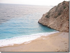 Kas, Turquia -  Praia de Kaputas, entre Patara e Kalkan (uma cidadezinha turística), com águas de um azul muito bonito, quase turquesa