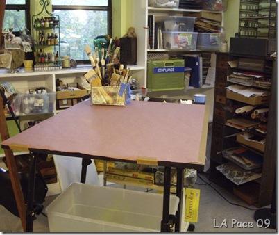 red rosin table top