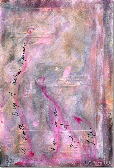 Pool of Life art journal page