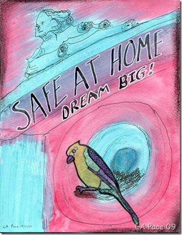 Dream Big art journal page