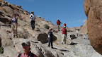 Hier wandern wir die “Geisterschlucht” runter.
