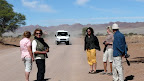 Hier kommt Klaus mit dem 2. Wagen, Strecke von Helmeringhausen nach Sossusvlei Lodge / Desert Camp