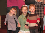 Abby at her Christmas performance. She was having more fun that it looks.