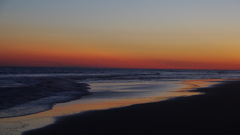 Emerald Isle NC - sunset over the ocean