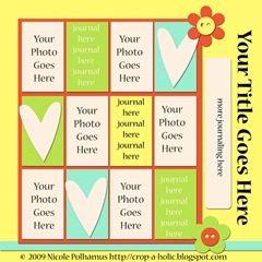 Free Scrapbook Template Free Scrapbook Template