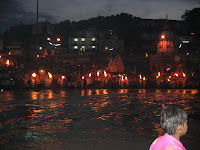 Ganga aarti (offering of fire), Haridwar
