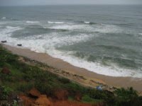 Overlooking the cliff, Varkala