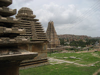 Hampi from a hill.