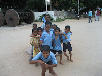 Village kids ("Picture sir, picture please"), Hampi