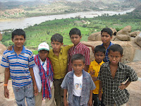 more village kids, Hampi