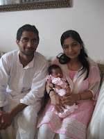 With auntie and my new cousin, Delhi