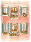 Italy Facade - 22" x 30" Custom Painting from photo