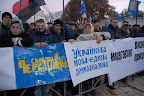 На Марші за визнання УПА - свободівці з усіх куточків України