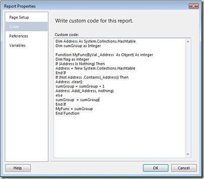 Paste vb code in Code section