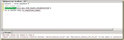 Collation Confliction Error