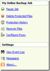 KeepVault Job and Setting Options KeepVault Job and Setting Options