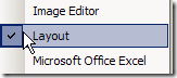 Turn on Layout Toolbar