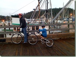 dad and lb 2 on bike