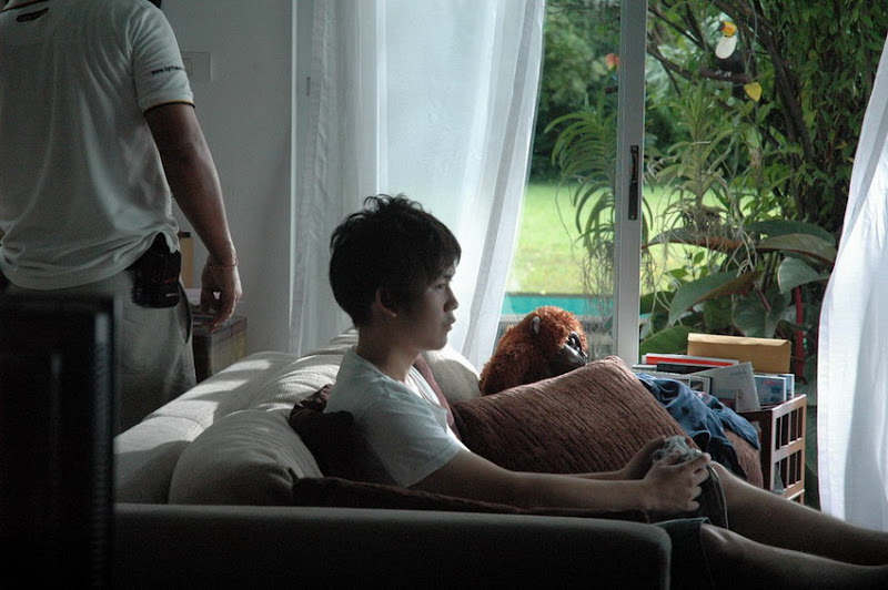 behind the scenes from cat tele...