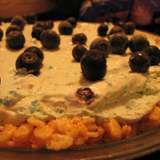 Blueberry Cloud Pie (No Bake!)