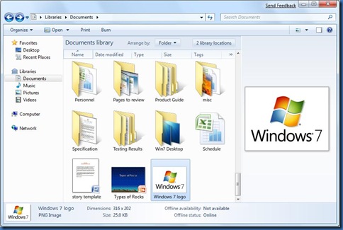 Windows7 library