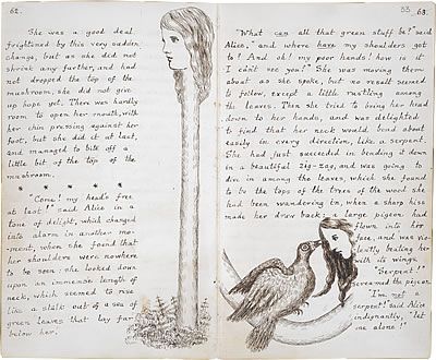 Manuscrito Alicia en el País de las Maravillas