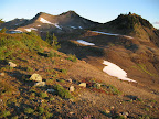 Crisp cold sunny morning in the Cascades.