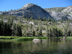 The Gold Wall next to Merced Lake.