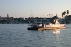 Ferry crossing Newport Harbor.