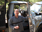 Brian Campbell and his 1958 dump truck (Santa Cruz)