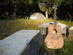 Camping on Brian Campbell's property in Santa Cruz.