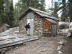 Kitchen at (soon to be opening) Glen Aulin High Sierra Camp. Gary works in Yosemite backcountry maintenance and was inspecting the area before the opening.