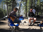 Fred ("The Van Vactor Factor") playing guitar.