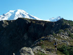 Jorma hiking the last leg of Skyline.