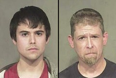 Patrick Stephen Trejo (esq) e Keith Kiefer foram presos. (Foto: Reprodução)