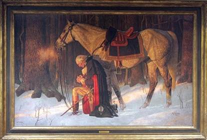 dnews The Prayer at Valley Forge painting Utah County Commission office