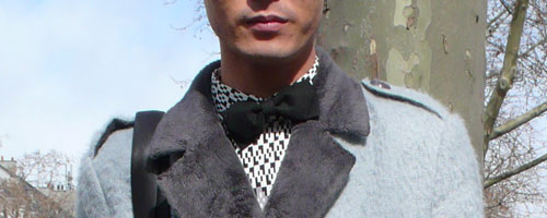 dandy fourrure noeud papillon