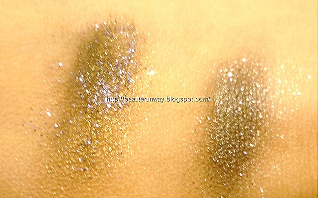 [Swatches of sun shower with eye eyeshadow, lagoon glitter, moonshine with eyeshadow in black with gulit glitters[13].jpg]