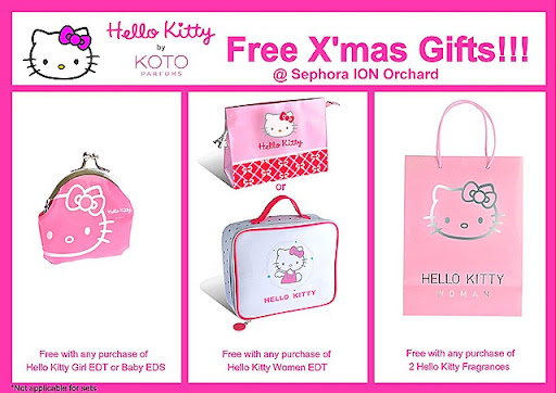 Check out the Hello Kitty Perfumes and Gift-With-Purchase at Sephora ION 