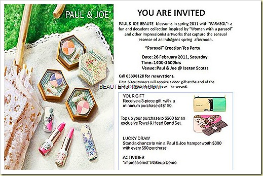 Paul & Joe Spring 2011 Parasol Collection Launch Party