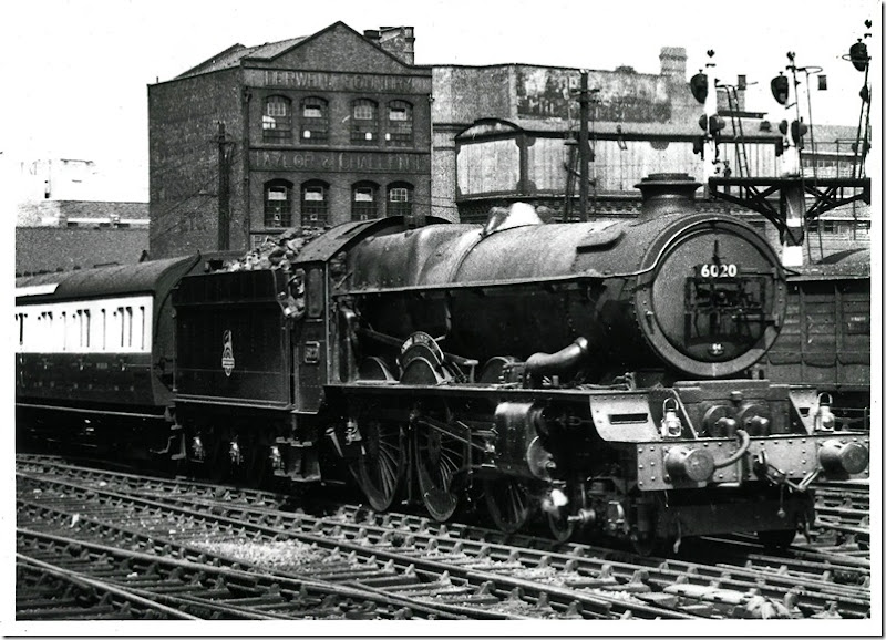 driver wp chester bringing 6020 king henry iv into birmingham snow hill with a wolverhampton - paddington express