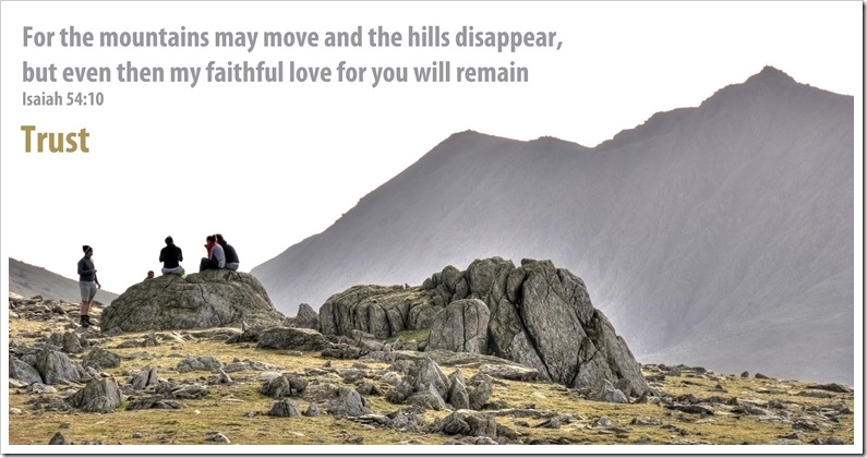 isaiah 54v10 walkers at levers hawse looking towards dow crag