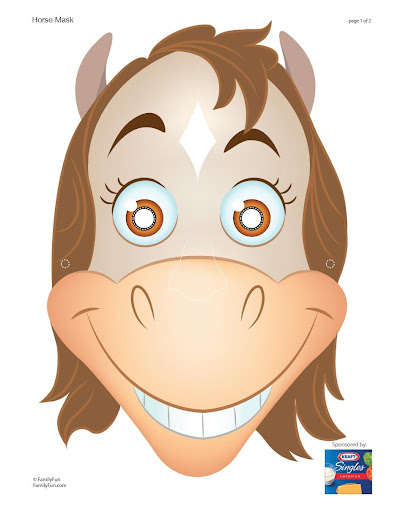caballos para colorear faciles