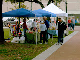 Saturday strolling in the park's market.