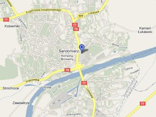 stacja CNG Sandomierz mapa