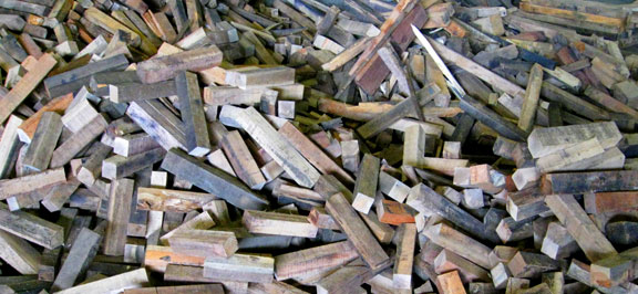 Raw timbe pile